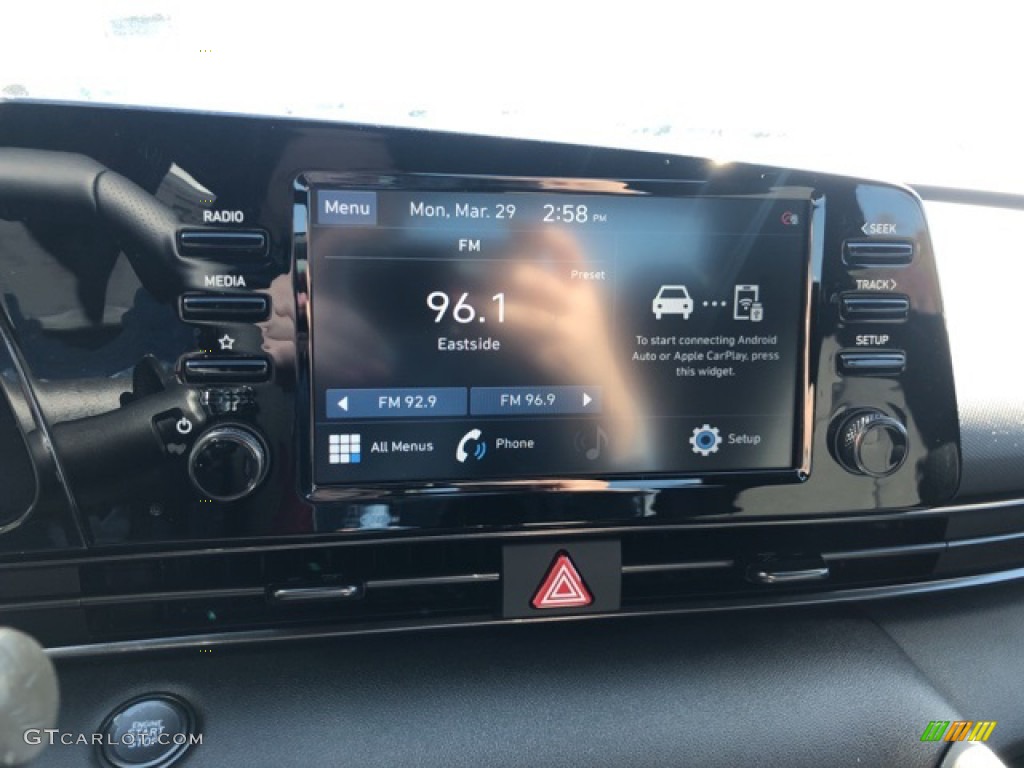 2021 Elantra N-Line - Electric Shadow / Black photo #7
