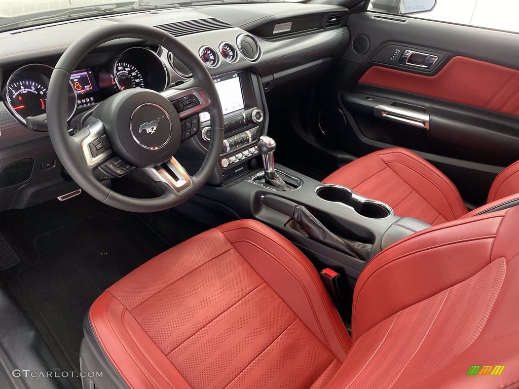 2016 Mustang EcoBoost Coupe - Magnetic Metallic / Red Line photo #15