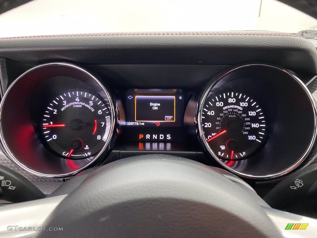 2016 Mustang EcoBoost Coupe - Magnetic Metallic / Red Line photo #20
