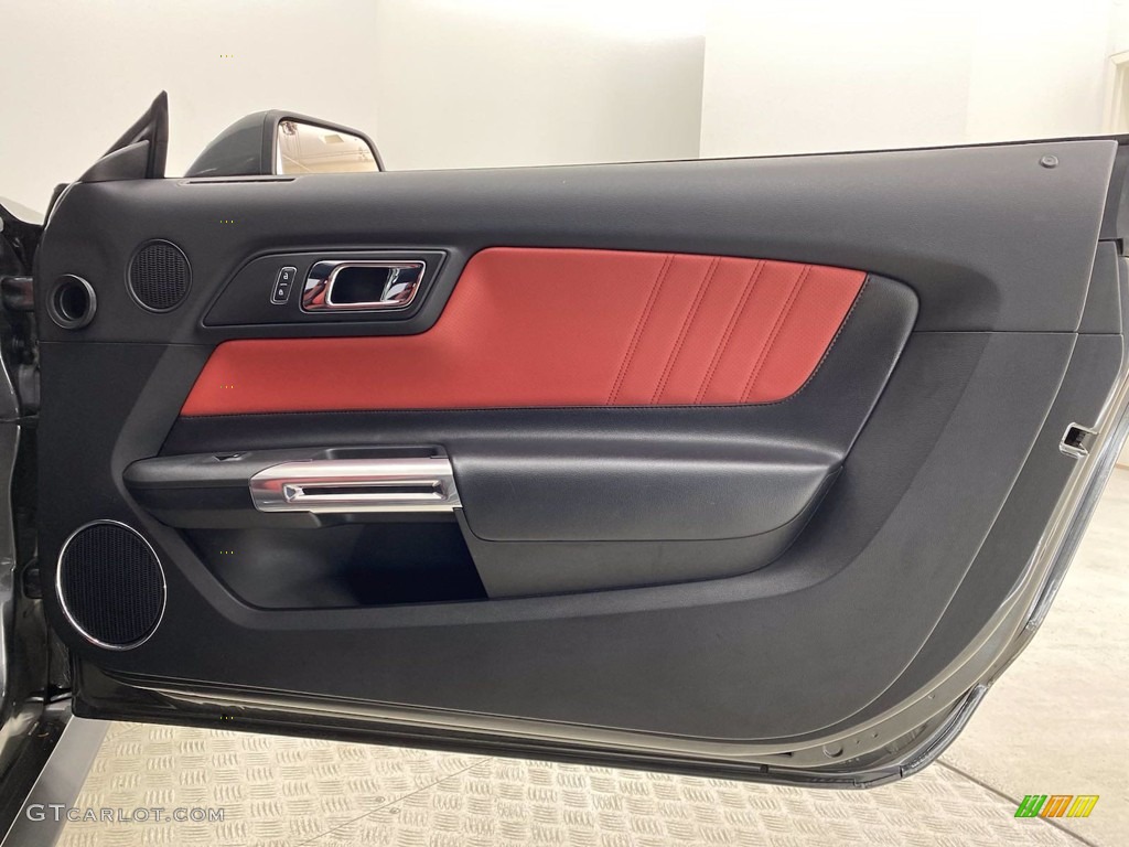 2016 Mustang EcoBoost Coupe - Magnetic Metallic / Red Line photo #29