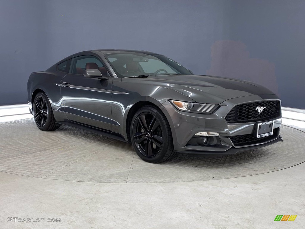 Magnetic Metallic 2016 Ford Mustang EcoBoost Coupe Exterior Photo #141516856