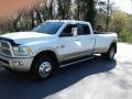 Bright White - 3500 Laramie Longhorn Crew Cab 4x4 Dually Photo No. 8