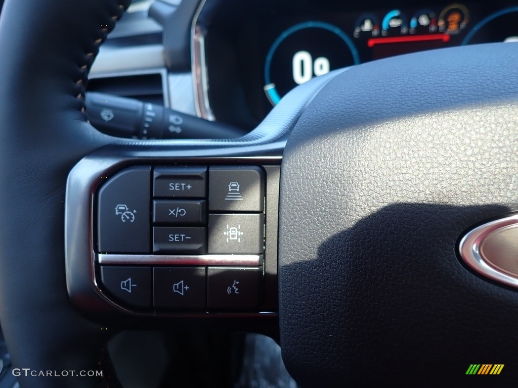2021 Ford F150 Platinum SuperCrew 4x4 Platinum Unique Carmelo Steering Wheel Photo #141520543