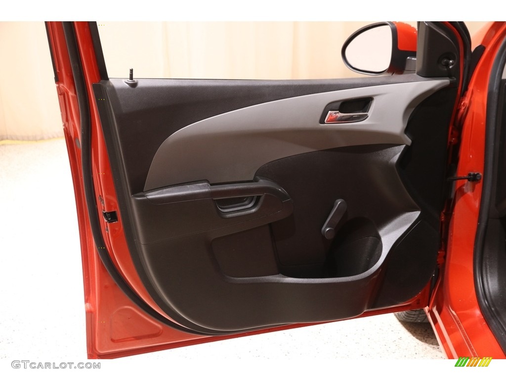 2012 Sonic LS Hatch - Inferno Orange Metallic / Jet Black/Dark Titanium photo #4