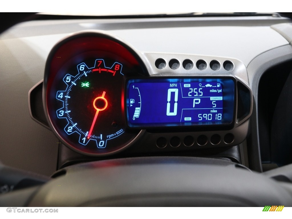 2012 Sonic LS Hatch - Inferno Orange Metallic / Jet Black/Dark Titanium photo #8