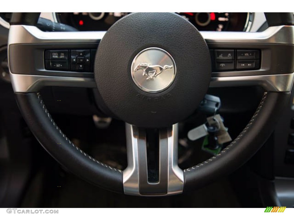2014 Mustang V6 Premium Coupe - Sterling Gray / Charcoal Black photo #13