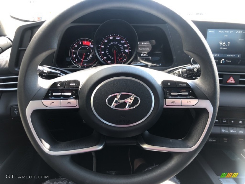 2021 Elantra SEL - Fluid Metal / Black photo #10
