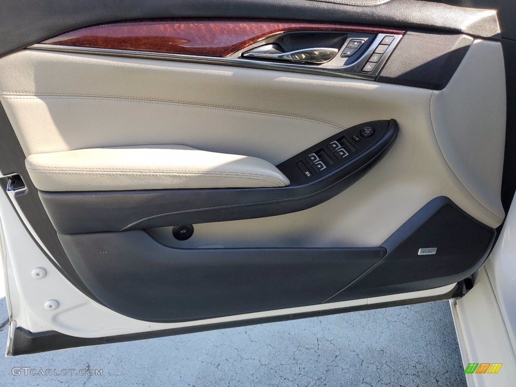 2016 Cadillac CTS 2.0T Sedan Light Platinum/Jet Black Door Panel Photo #141524326