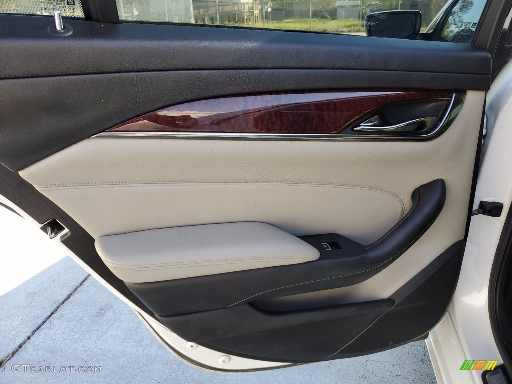 2016 Cadillac CTS 2.0T Sedan Light Platinum/Jet Black Door Panel Photo #141524356