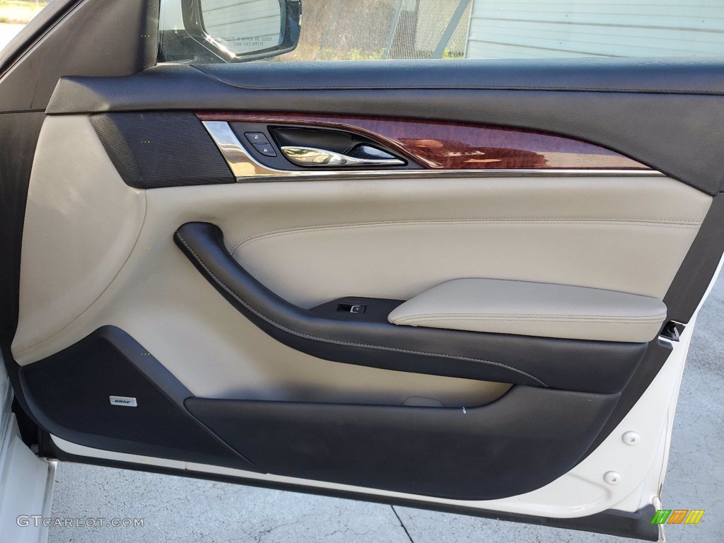 2016 Cadillac CTS 2.0T Sedan Light Platinum/Jet Black Door Panel Photo #141524362