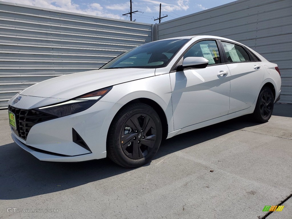 2021 Elantra SEL - Quartz White / Medium Gray photo #2