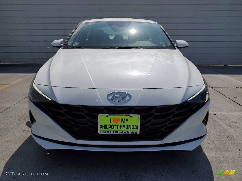 2021 Elantra SEL - Quartz White / Medium Gray photo #9