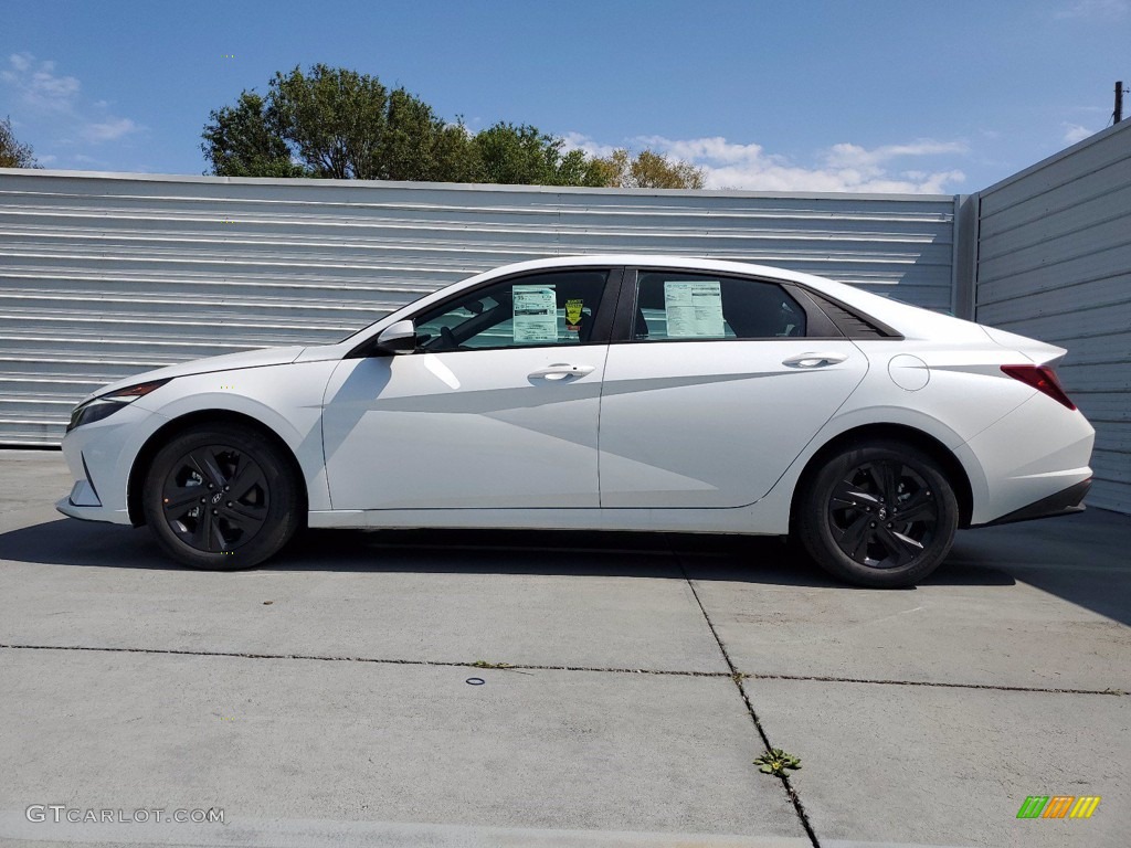 2021 Elantra SEL - Quartz White / Medium Gray photo #12