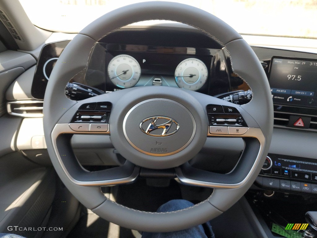 2021 Elantra SEL - Quartz White / Medium Gray photo #15