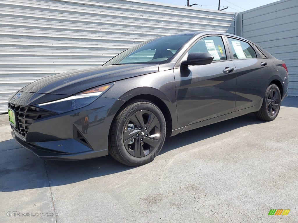 Portofino Gray 2021 Hyundai Elantra SEL Exterior Photo #141524689