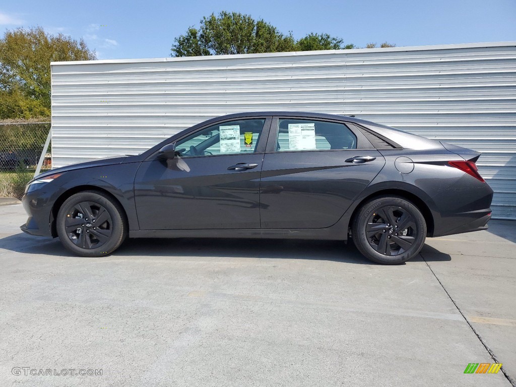 Portofino Gray 2021 Hyundai Elantra SEL Exterior Photo #141524704