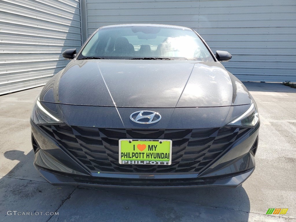 2021 Elantra SEL - Portofino Gray / Medium Gray photo #9