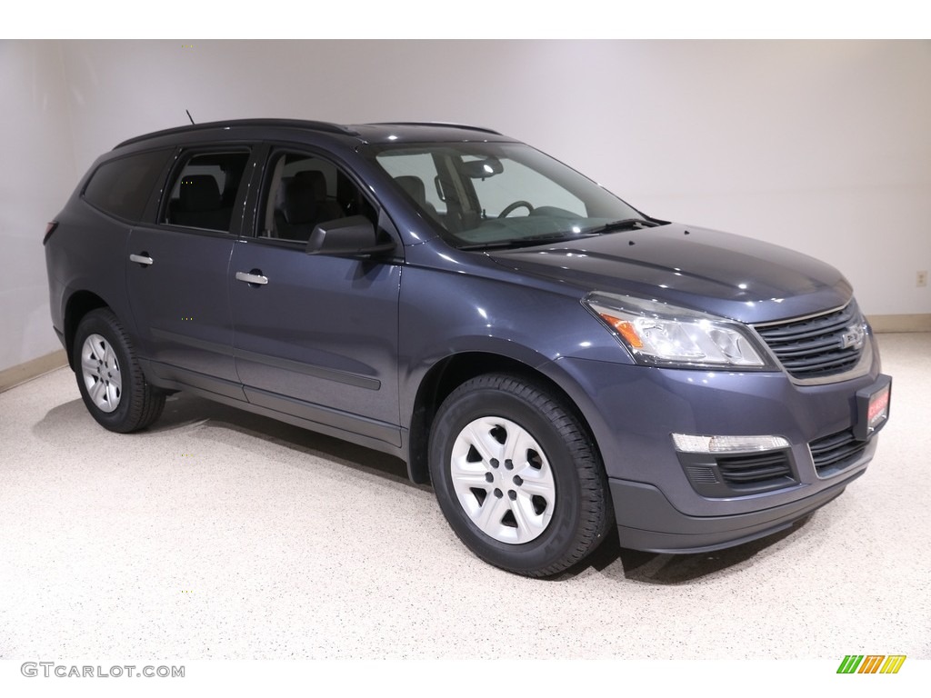 Atlantis Blue Metallic 2013 Chevrolet Traverse LS Exterior Photo #141525204