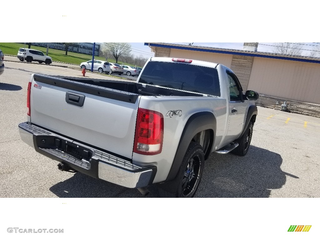 2010 Sierra 1500 Regular Cab 4x4 - Pure Silver Metallic / Dark Titanium photo #5