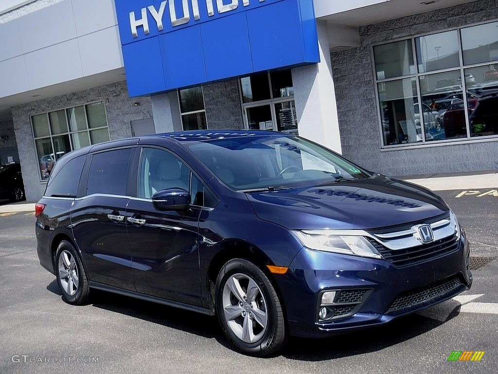 2018 Odyssey EX-L - Obsidian Blue Pearl / Gray photo #1