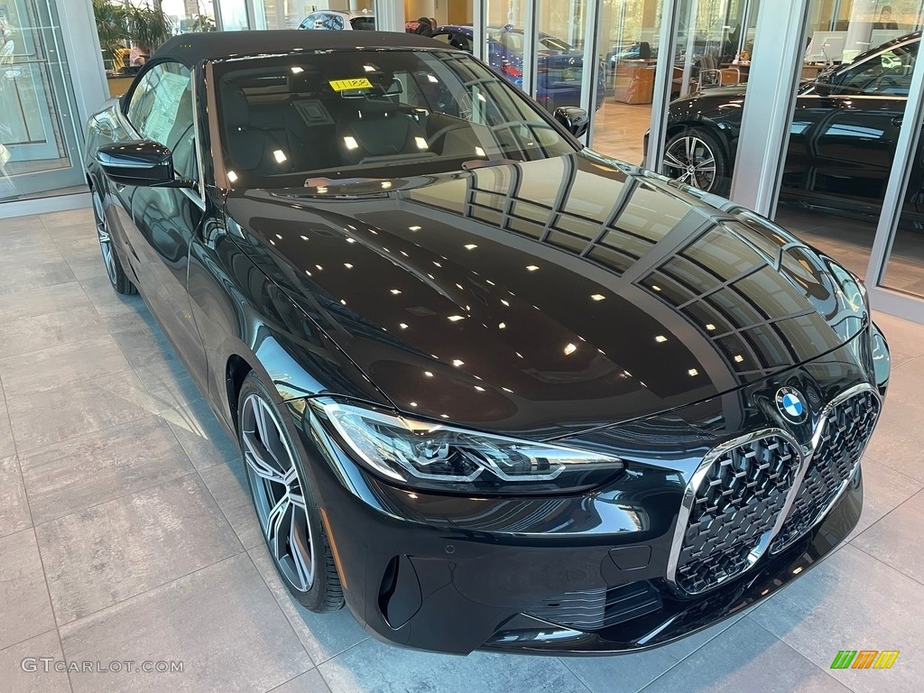 2021 4 Series 430i Convertible - Black Sapphire Metallic / Black photo #1