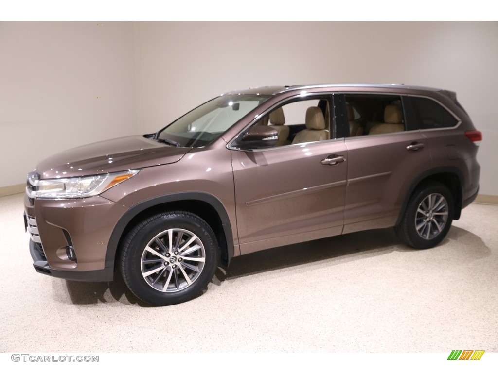 2018 Highlander XLE AWD - Toasted Walnut Pearl / Almond photo #3
