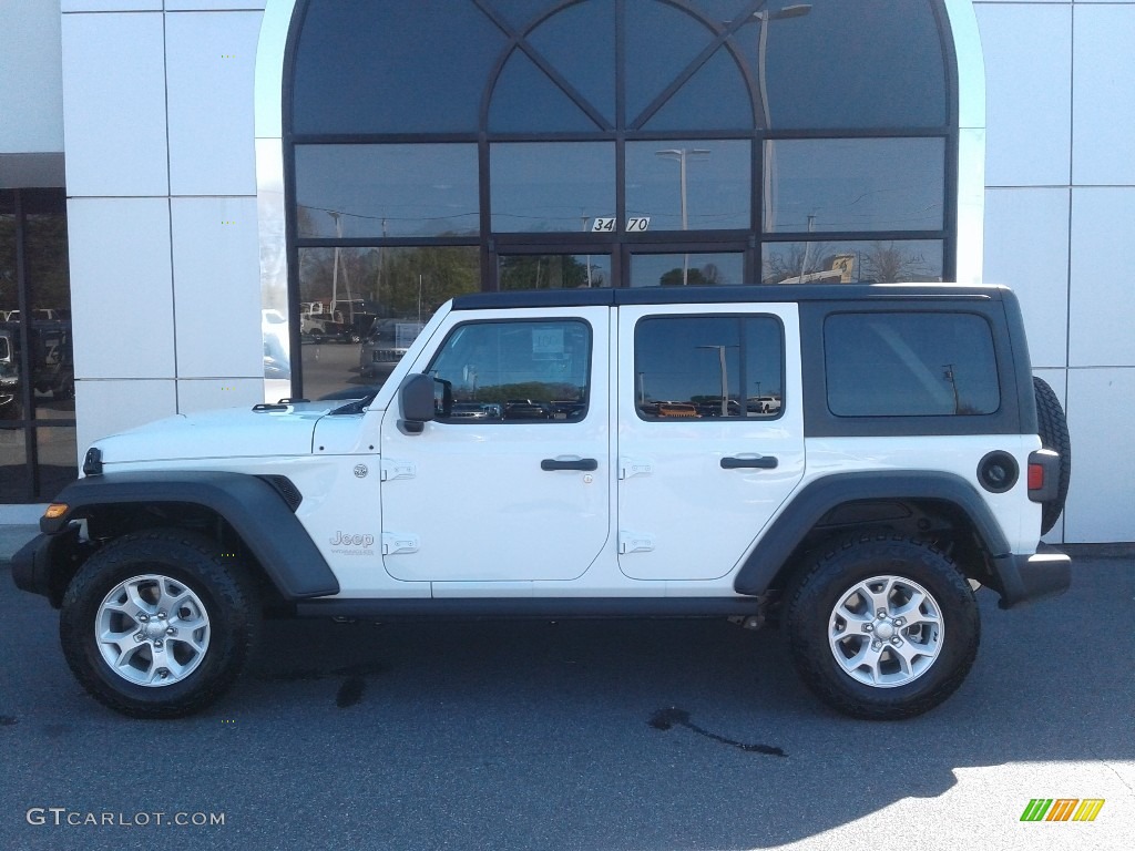 2021 Wrangler Unlimited Islander 4x4 - Bright White / Black photo #1