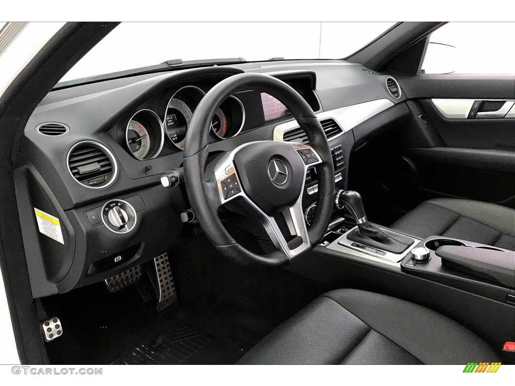Black Interior 2014 Mercedes-Benz C 250 Sport Photo #141528410