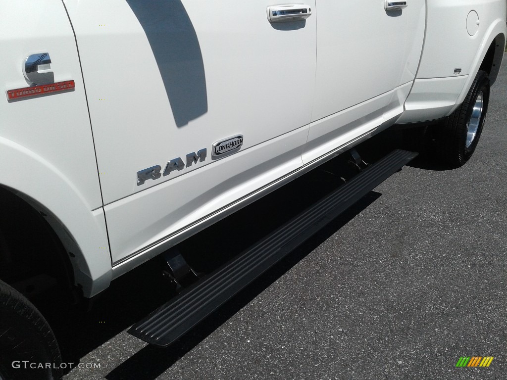 2021 3500 Limited Longhorn Mega Cab 4x4 - Pearl White / Cattle Tan/Black photo #3