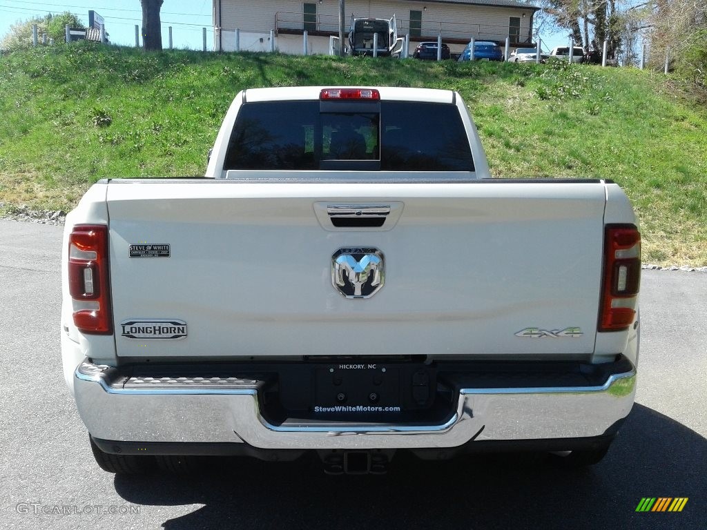 2021 3500 Limited Longhorn Mega Cab 4x4 - Pearl White / Cattle Tan/Black photo #8