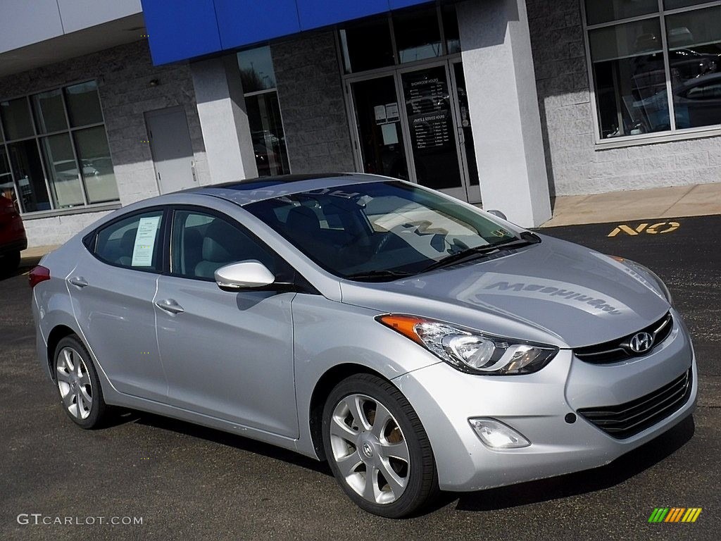 2011 Elantra Limited - Radiant Silver / Gray photo #1