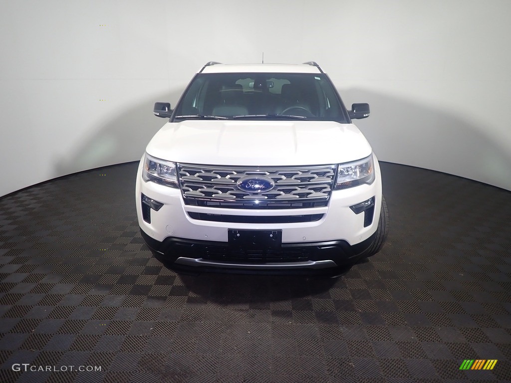 2018 Explorer XLT 4WD - Oxford White / Ebony Black photo #8