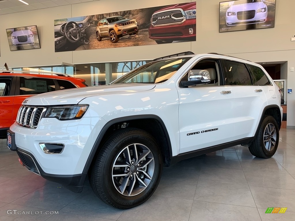 2021 Grand Cherokee Limited 4x4 - Bright White / Light Frost Beige/Black photo #1