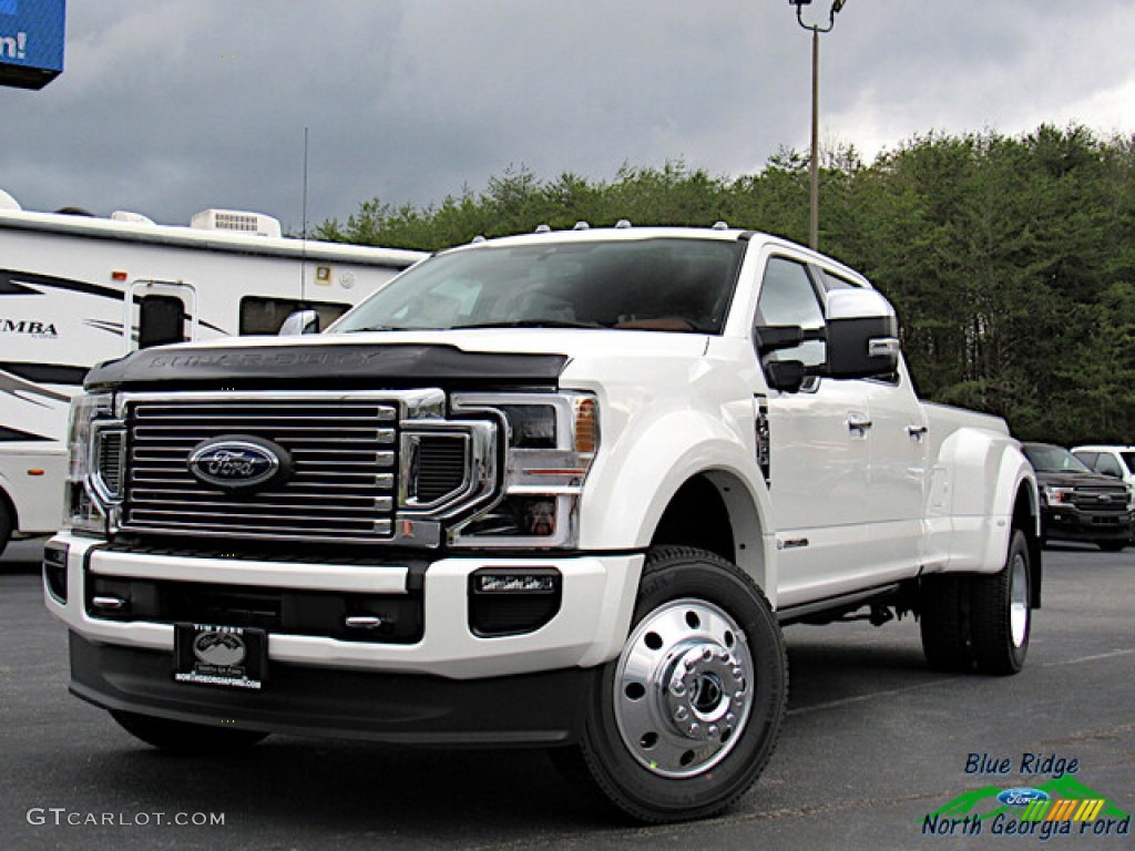 2021 Star White Metallic Ford F450 Super Duty Platinum Crew Cab 4x4