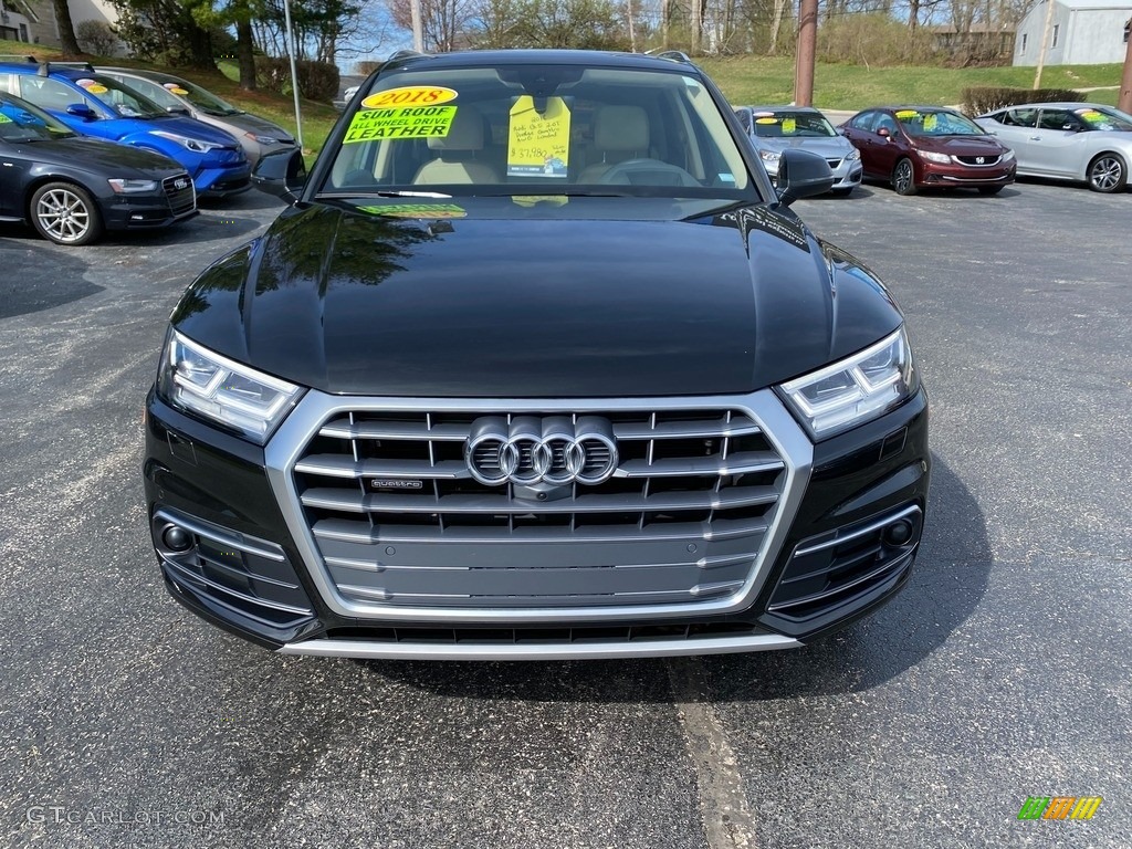 2018 Q5 2.0 TFSI Prestige quattro - Mythos Black Metallic / Atlas Beige photo #3