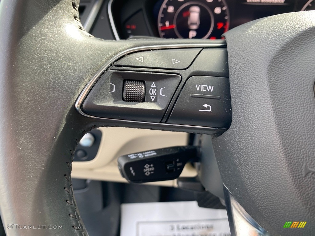 2018 Audi Q5 2.0 TFSI Prestige quattro Atlas Beige Steering Wheel Photo #141535982