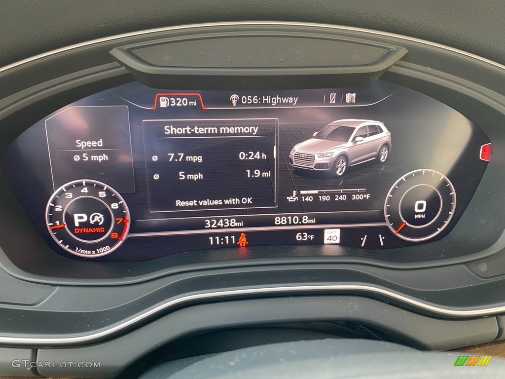 2018 Audi Q5 2.0 TFSI Prestige quattro Gauges Photo #141536138