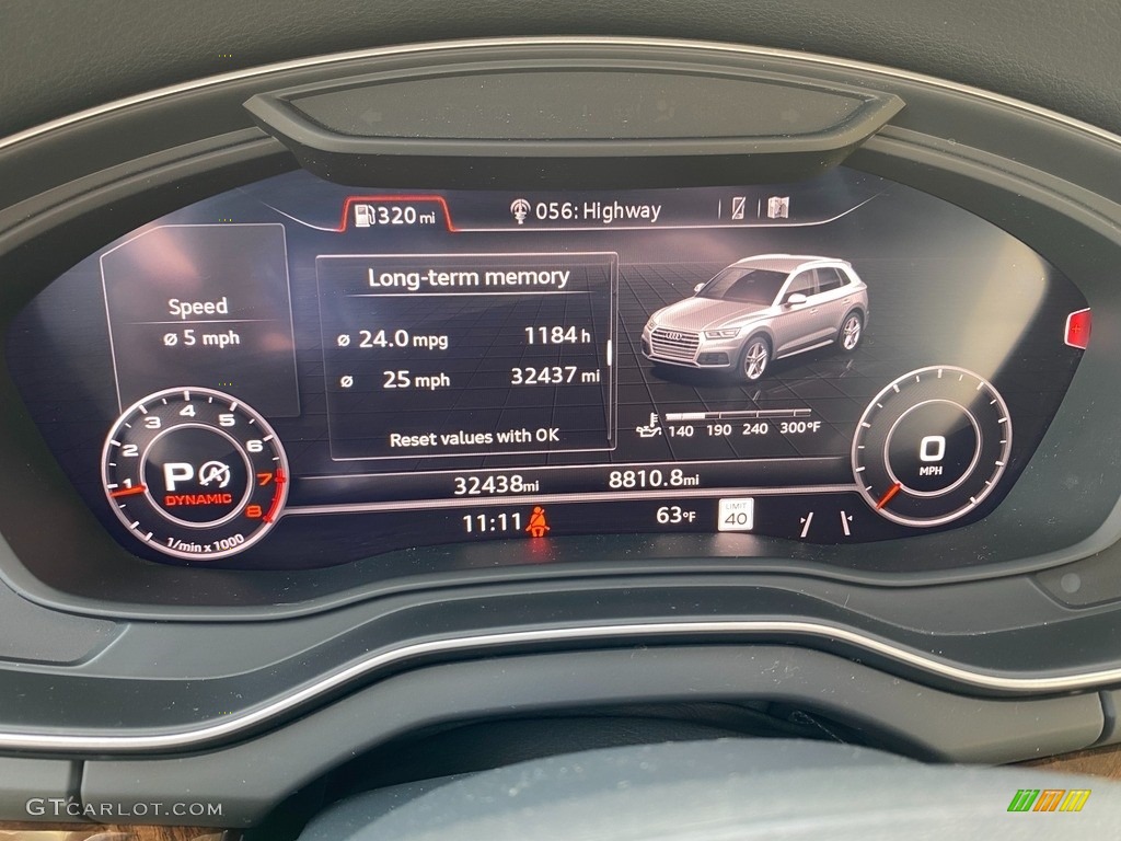 2018 Audi Q5 2.0 TFSI Prestige quattro Gauges Photo #141536153