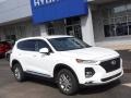 Quartz White 2019 Hyundai Santa Fe SEL AWD