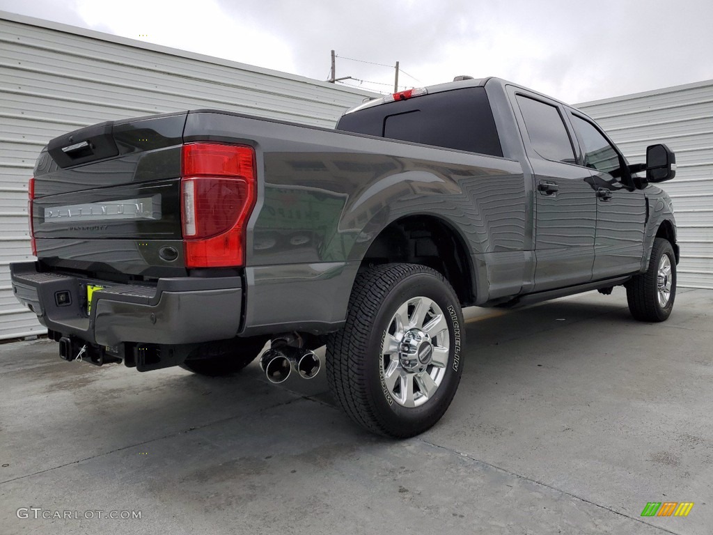 2020 F250 Super Duty Platinum Crew Cab 4x4 - Silver Spruce / Black photo #3