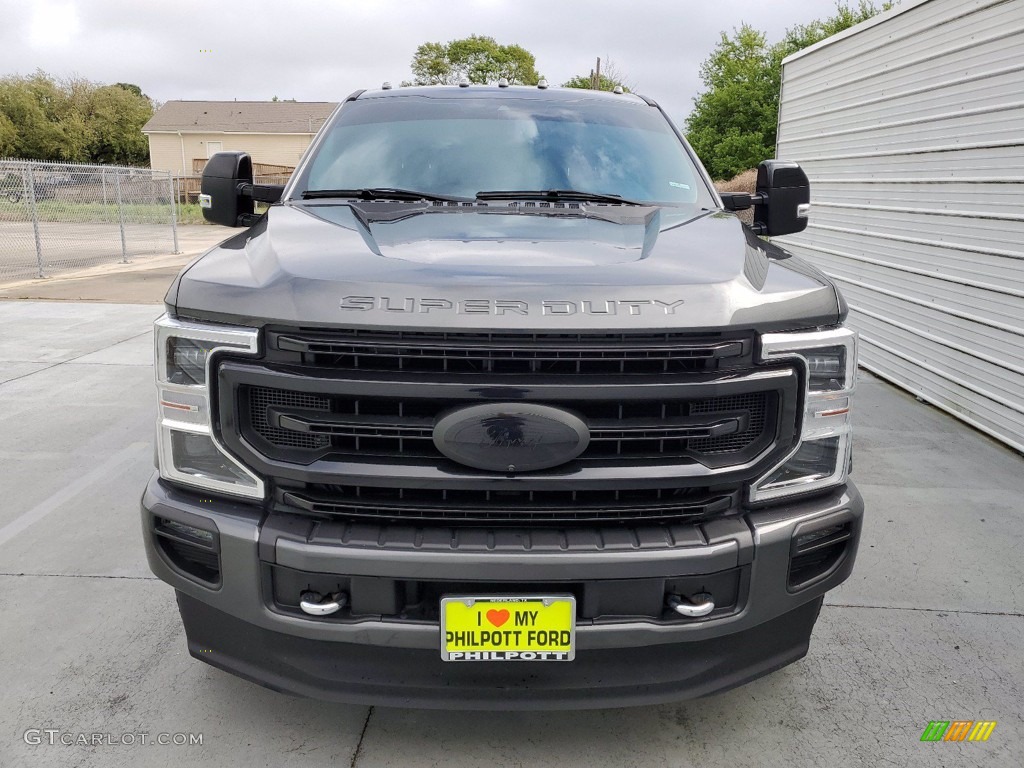 2020 F250 Super Duty Platinum Crew Cab 4x4 - Silver Spruce / Black photo #8