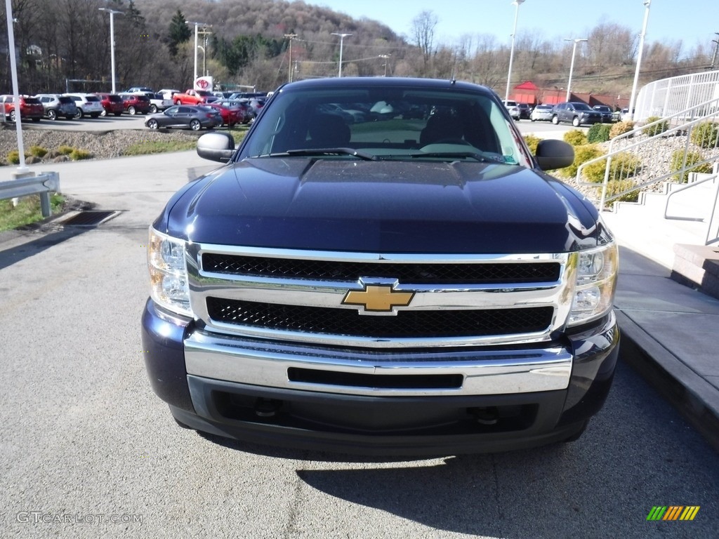 2011 Silverado 1500 LS Extended Cab 4x4 - Blue Granite Metallic / Dark Titanium photo #9