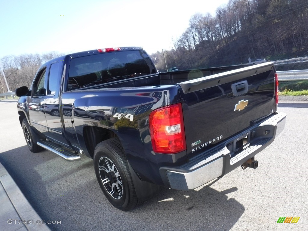 2011 Silverado 1500 LS Extended Cab 4x4 - Blue Granite Metallic / Dark Titanium photo #12