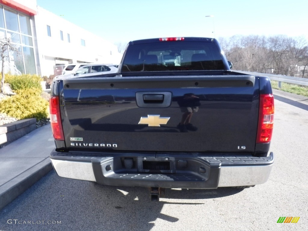 2011 Silverado 1500 LS Extended Cab 4x4 - Blue Granite Metallic / Dark Titanium photo #13