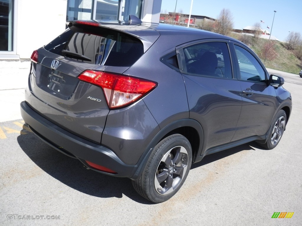 Modern Steel Metallic 2018 Honda HR-V EX AWD Exterior Photo #141539393