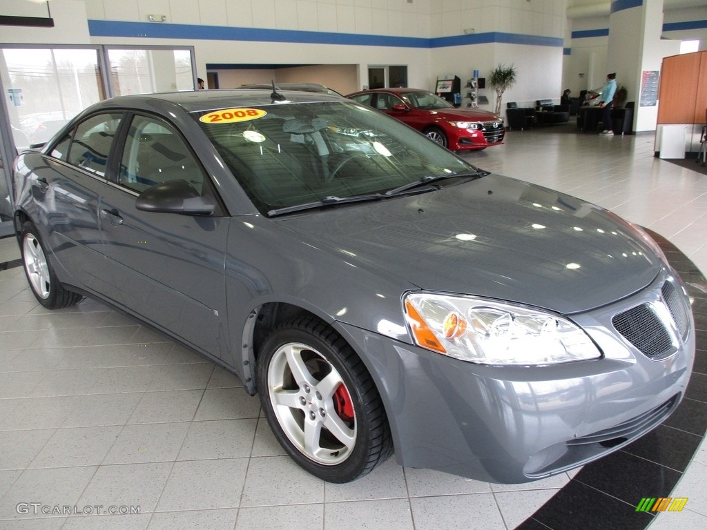 2008 G6 V6 Sedan - Dark Steel Gray Metallic / Ebony Black photo #3