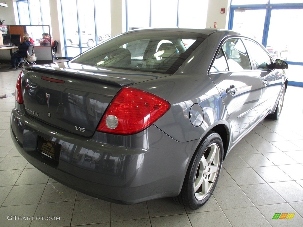 2008 G6 V6 Sedan - Dark Steel Gray Metallic / Ebony Black photo #7