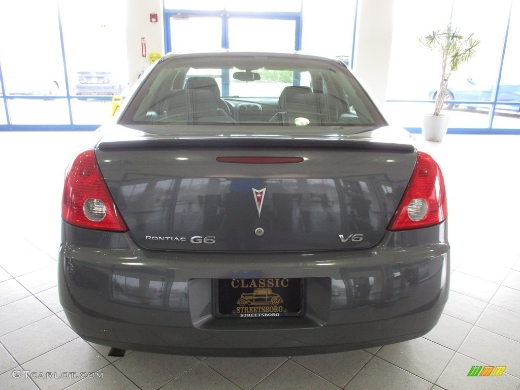 2008 G6 V6 Sedan - Dark Steel Gray Metallic / Ebony Black photo #8