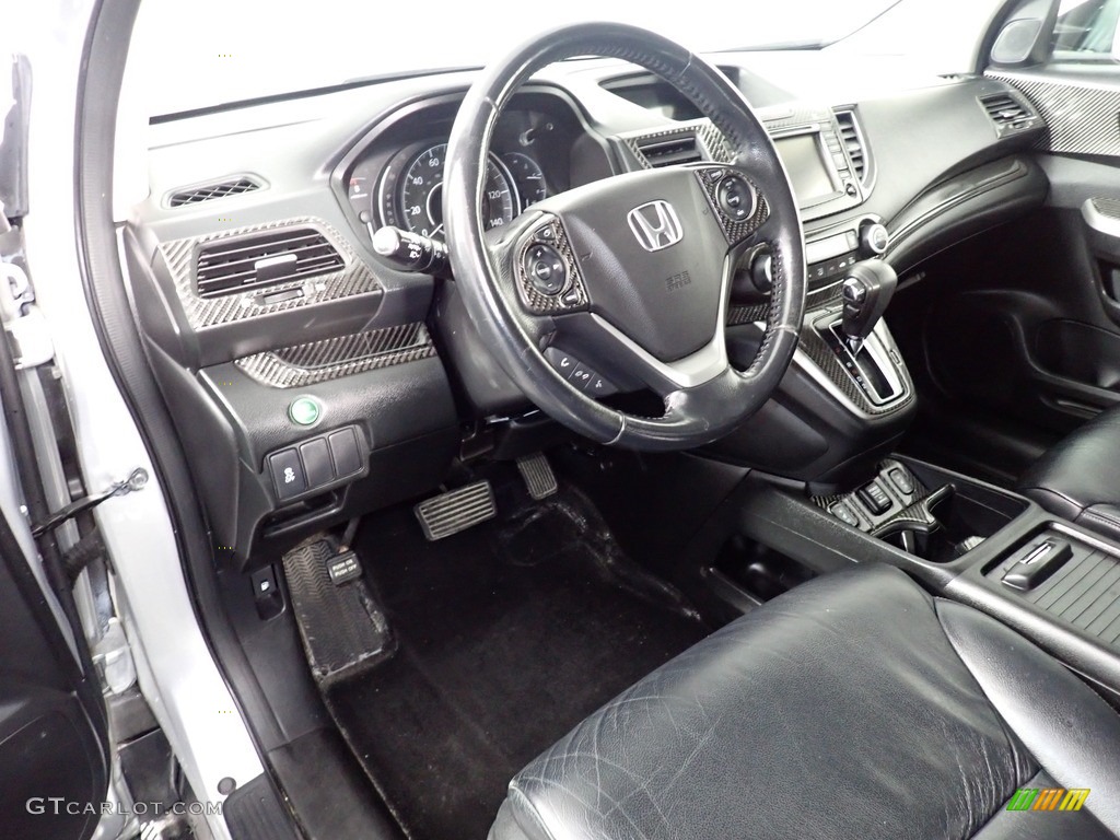 Black Interior 2013 Honda CR-V Touring AWD Photo #141540534
