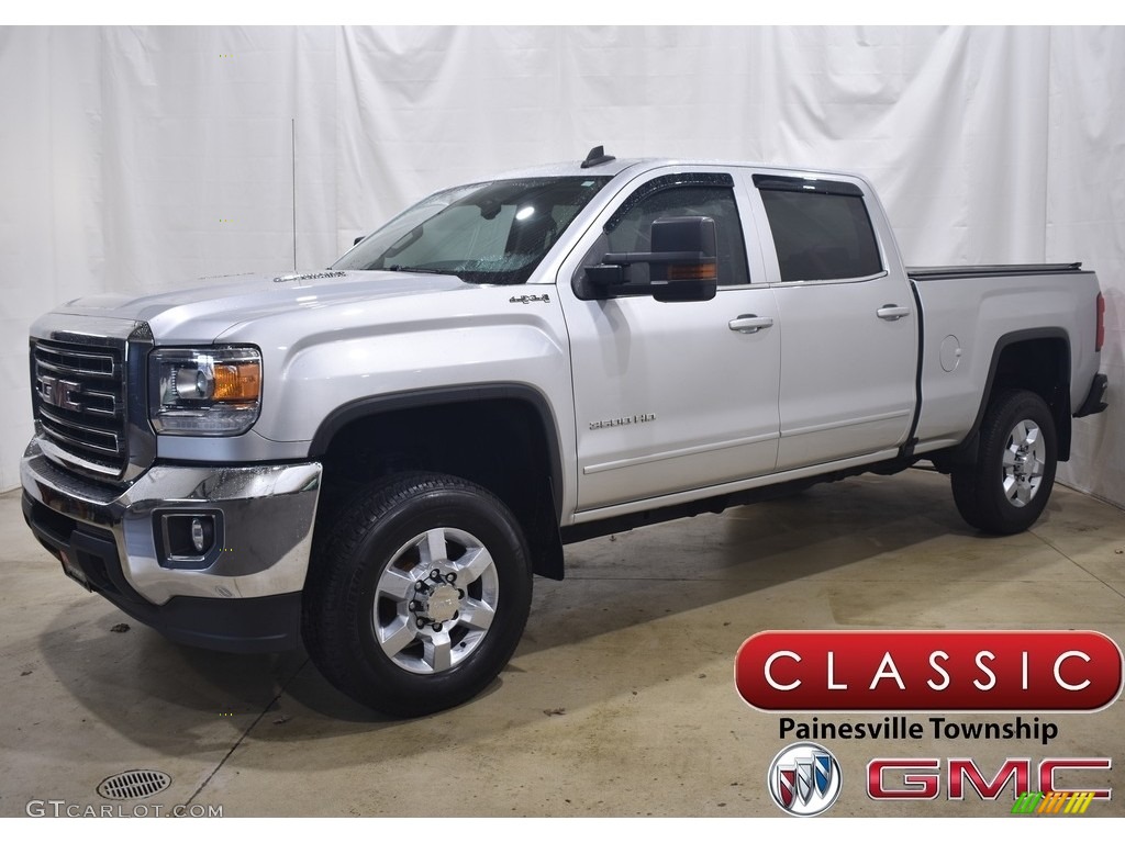 2016 Sierra 3500HD SLE Crew Cab 4x4 - Quicksilver Metallic / Jet Black photo #1
